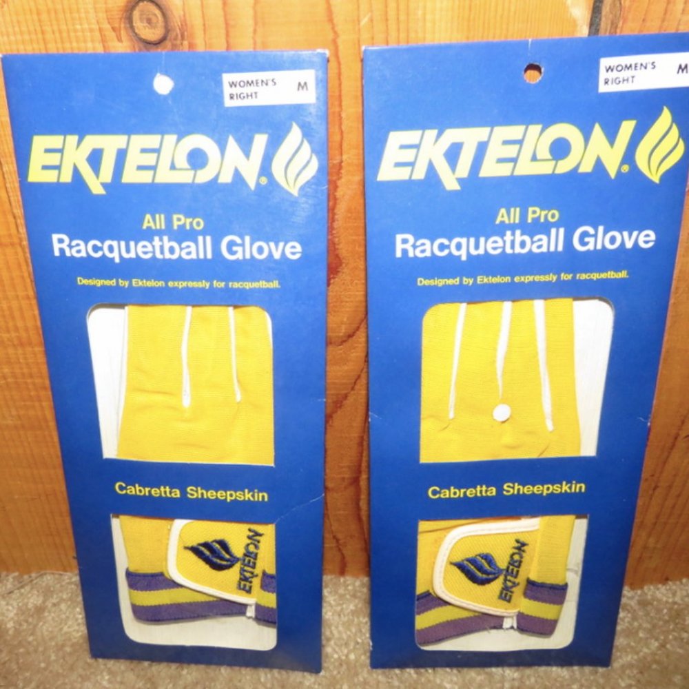 2 EKTELON Racquetball Gloves Women's RIGHT Hand